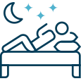 Icon of person sleeping