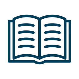 Icon of an open book